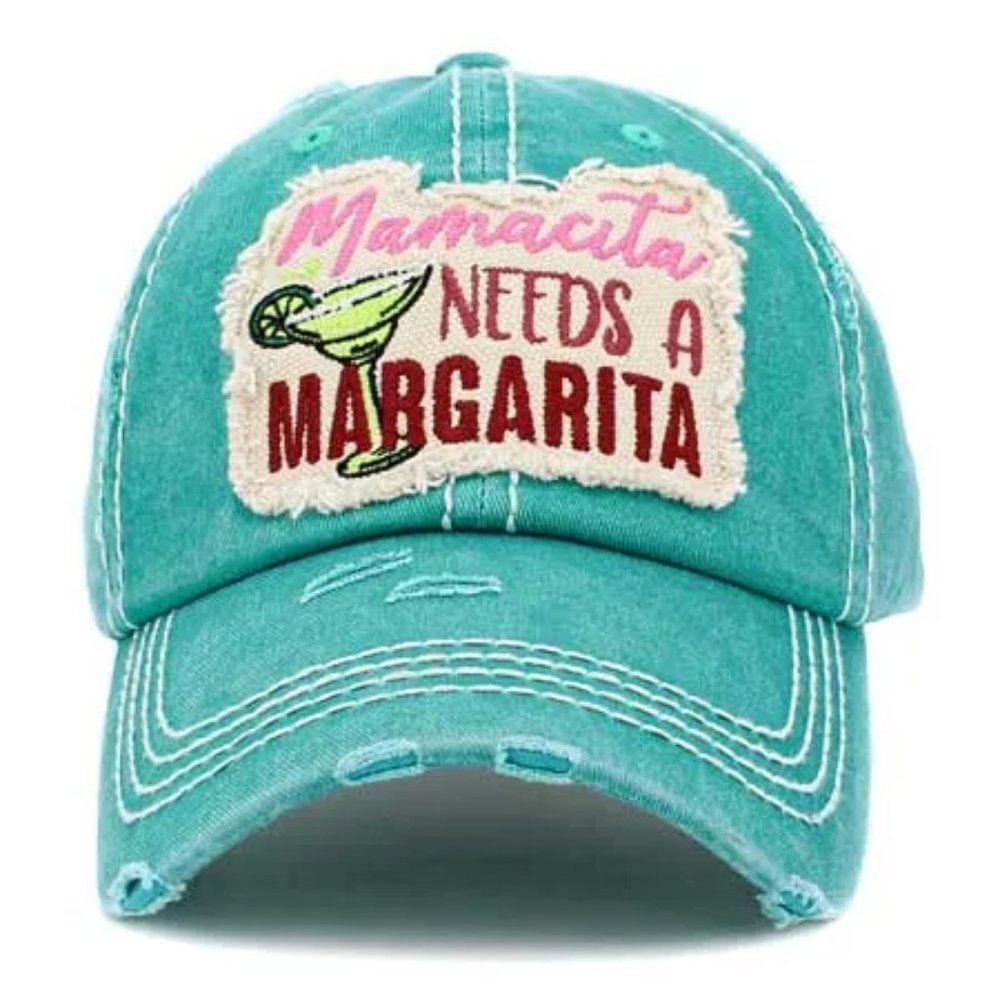 🖤 Teal Mamacita Needs a Margarita Ball Cap